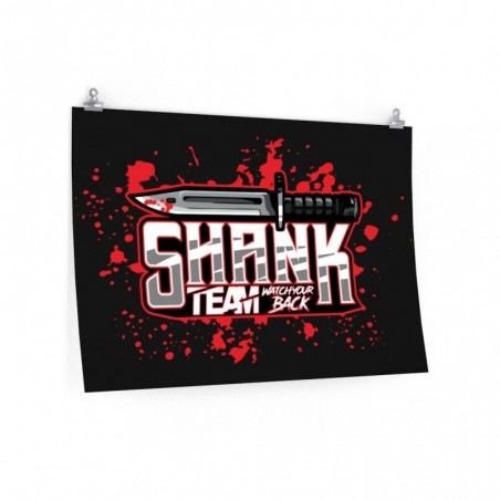 Shank Team Knife Logo Poster